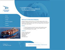 Tablet Screenshot of hinterlandshipping.com